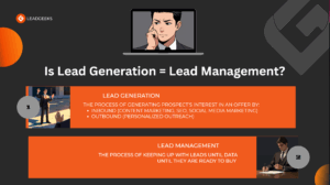 Difference between lead generation and lead management