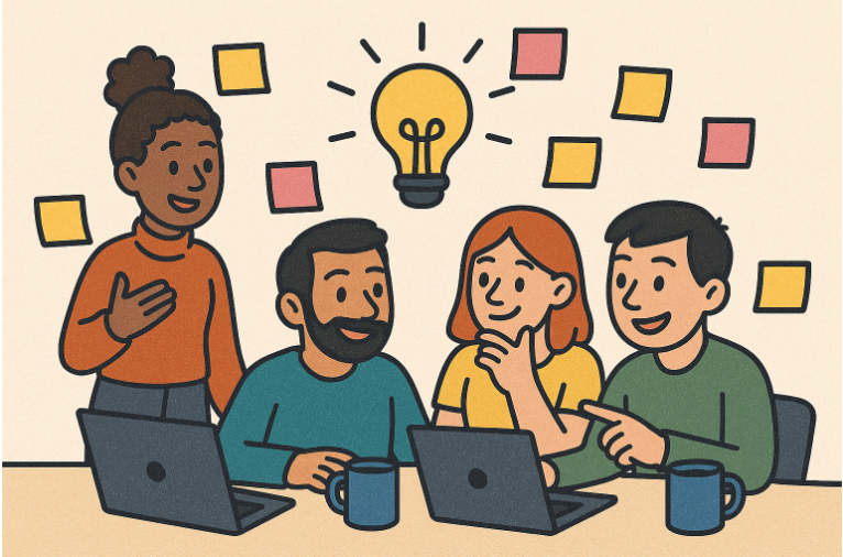 Different people who works in b2b marketing